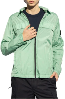 STONE ISLAND 綠色拉鍊長袖口袋外套 801510522-V0052 Shop STONE ISLAND 綠色拉鍊長袖口袋外套 801510522-V0052