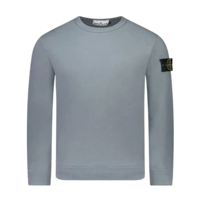 STONE ISLAND Grey Crewneck Long Sleeve Sweatshirt Pullover 811562420-V0066
