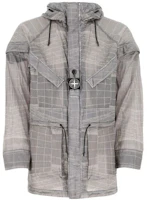 Stone Island Grey Grid Nylon Jacket 741542999-V0063 Stone Island Grey Grid Nylon Jacket 741542999-V0063