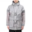 Shop Chaqueta de Nylon Gris con Cuadrícula de Stone Island. 741542999-V0063