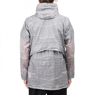 Chaqueta de Nylon Gris con Cuadrícula de Stone Island. 741542999-V0063 Purchase Chaqueta de Nylon Gris con Cuadrícula de Stone Island. 741542999-V0063
