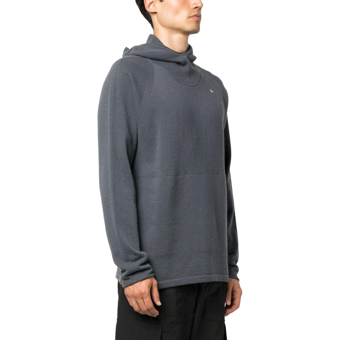 Stone Island  Grey Hooded Solid Long Sleeve Sweatshirt 7915550GA-V0062 圖 5