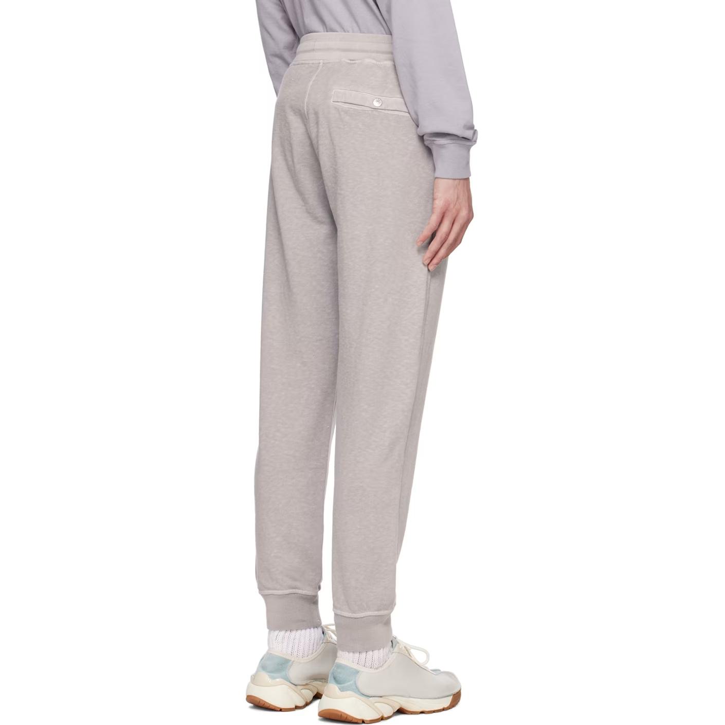 Shop ストーンアイランド グレー ニット ストレートフィット ジョガーパンツ. 801563260-V0164