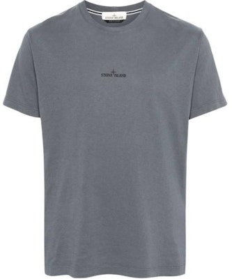 스톤아일랜드 그레이 로고 프린트 크루넥 티셔츠. POIZON240715978 Order 스톤아일랜드 그레이 로고 프린트 크루넥 티셔츠. POIZON240715978