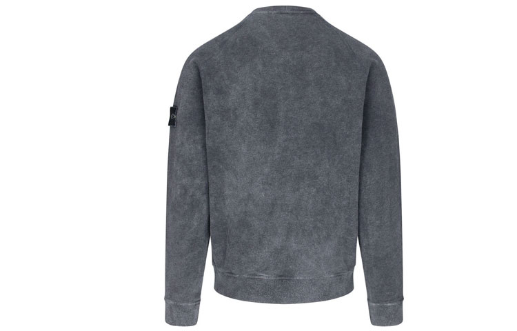 STONE ISLAND  Grey Vintage Washed Crewneck Pullover Sweater. 731562290-V2M35 圖 3