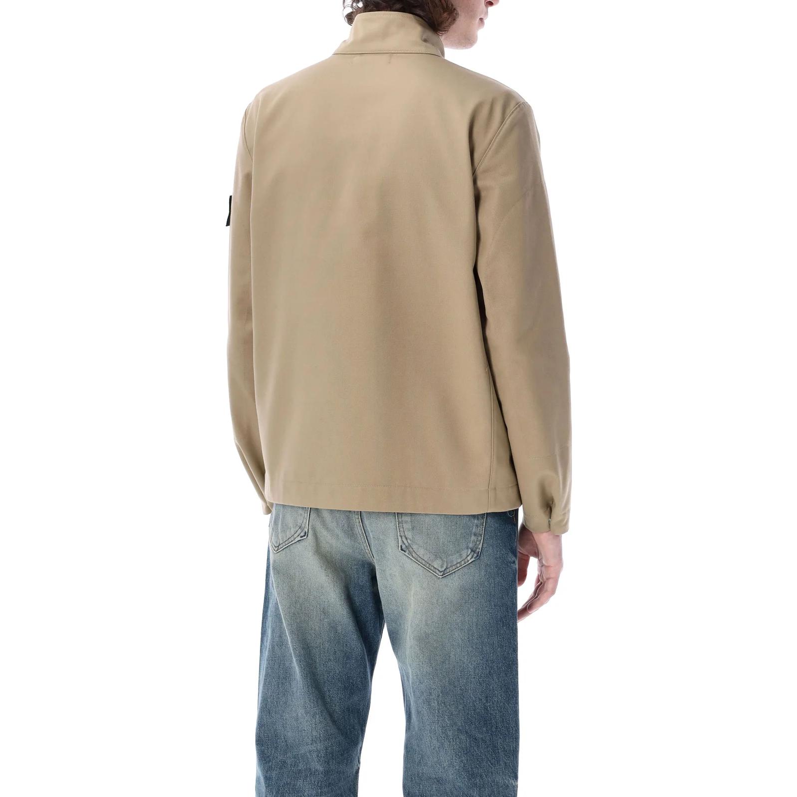 STONE ISLAND  Khaki Logo Badge Solid Long Sleeve Jacket 781541128 -V0092 圖 4