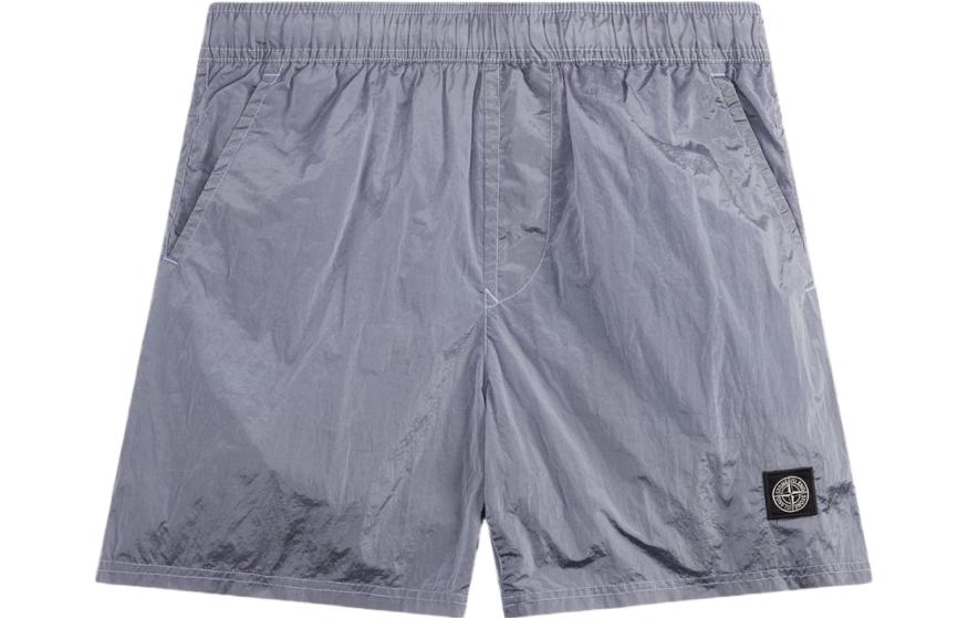 Stone Island  Lavender Casual Shorts - Nylon, Elastic, Small Logo. 1015B0943-V0047