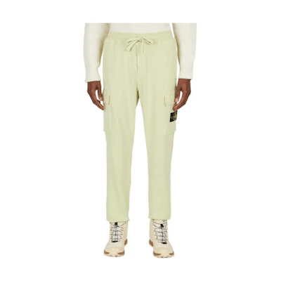 STONE ISLAND Light Green Relaxed Elastic Waist Casual Pants. 761564751-V0052
