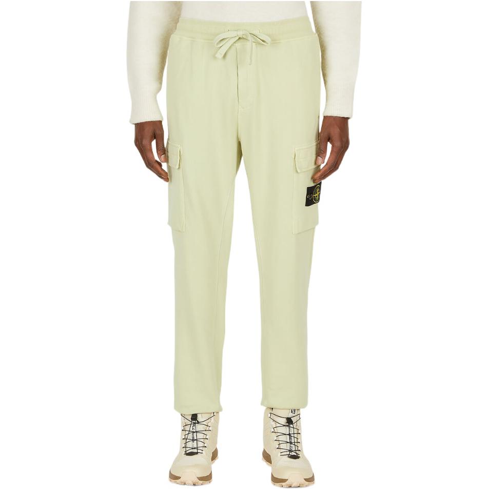 STONE ISLAND  Light Green Relaxed Elastic Waist Casual Pants. 761564751-V0052 圖 2