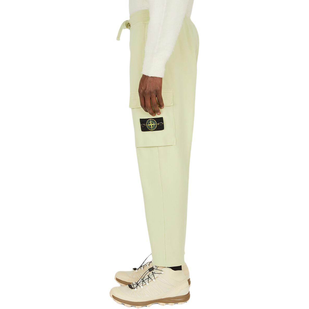 STONE ISLAND  Light Green Relaxed Elastic Waist Casual Pants. 761564751-V0052 圖 4