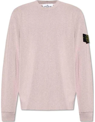 Stone Island Light Purple Ribbed Crewneck Knit Sweater Long Sleeve 801562656-V0080 Buy Stone Island Light Purple Ribbed Crewneck Knit Sweater Long Sleeve 801562656-V0080