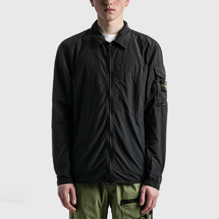 STONE ISLAND  Lightweight Zip-Up Jacket Black 761510502-V0029 圖 5