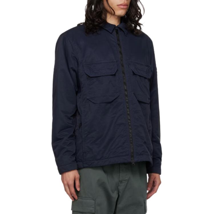Stone Island  Matte High-Density Navy Blue Overshirt Jacket. 7915Q0721-V0020 圖 3