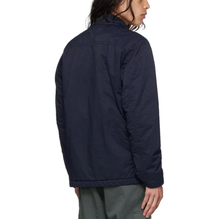 Stone Island  Matte High-Density Navy Blue Overshirt Jacket. 7915Q0721-V0020 圖 4