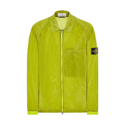 Stone Island Metallic Nylon Shirt Jacket Lemon Yellow秋季 761512321-V0031