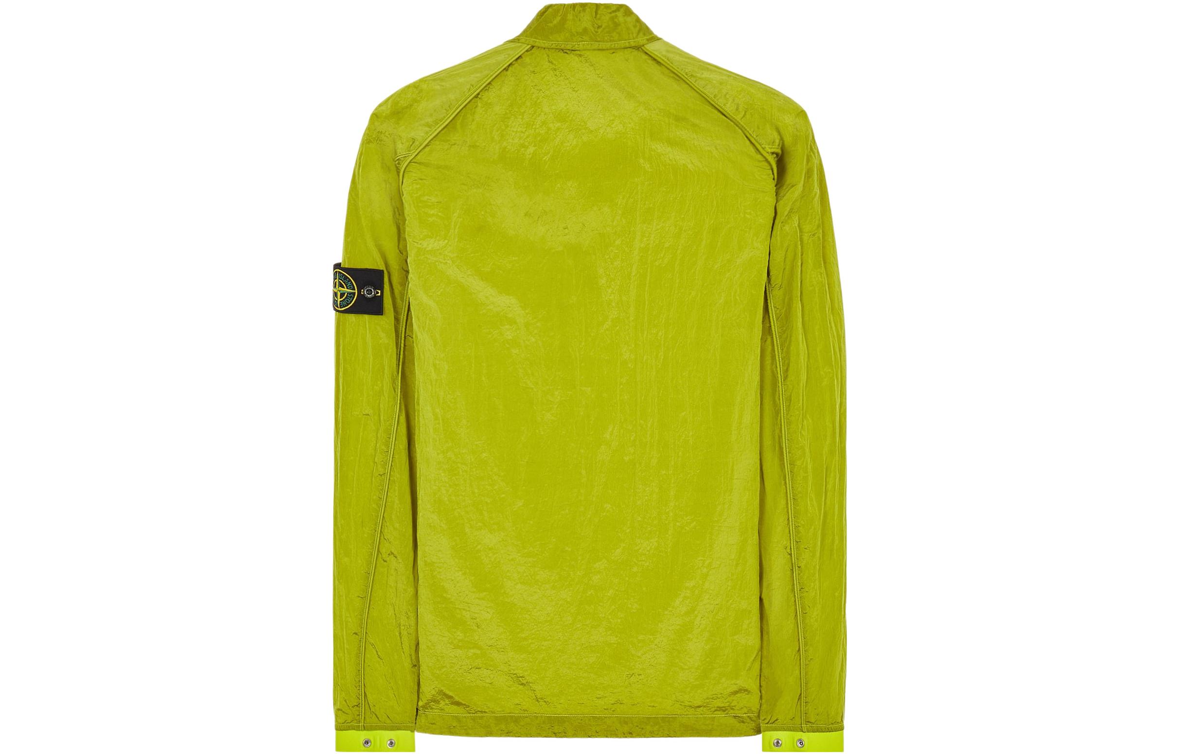 Stone Island  Metallic Nylon Shirt Jacket Lemon Yellow秋季 761512321-V0031 圖 3