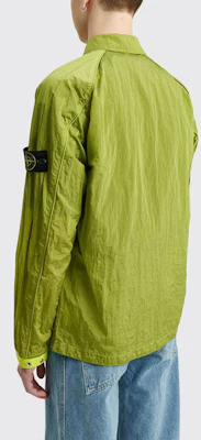 Stone Island 金属尼龙衬衫夹克 柠檬黄 秋季 761512321-V0031 Details for Stone Island 金属尼龙衬衫夹克 柠檬黄 秋季 761512321-V0031