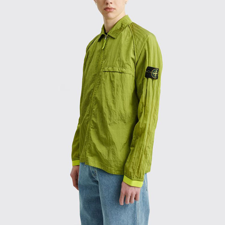 Stone Island  Metallic Nylon Shirt Jacket Lemon Yellow秋季 761512321-V0031 圖 7