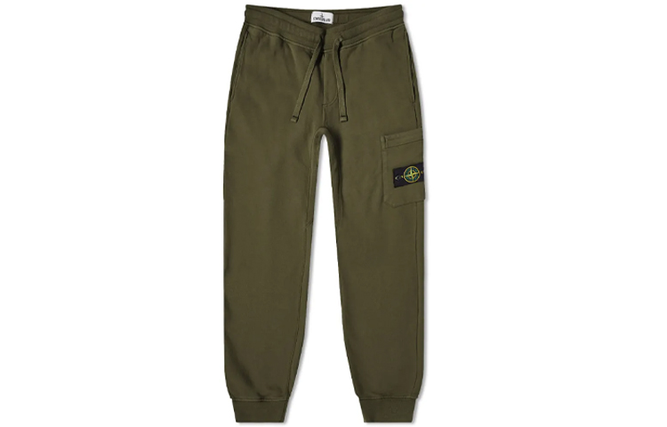 Stone Island  Mid-Waist Loose Fit Cargo Pants Deep Green. 731564520-V0059