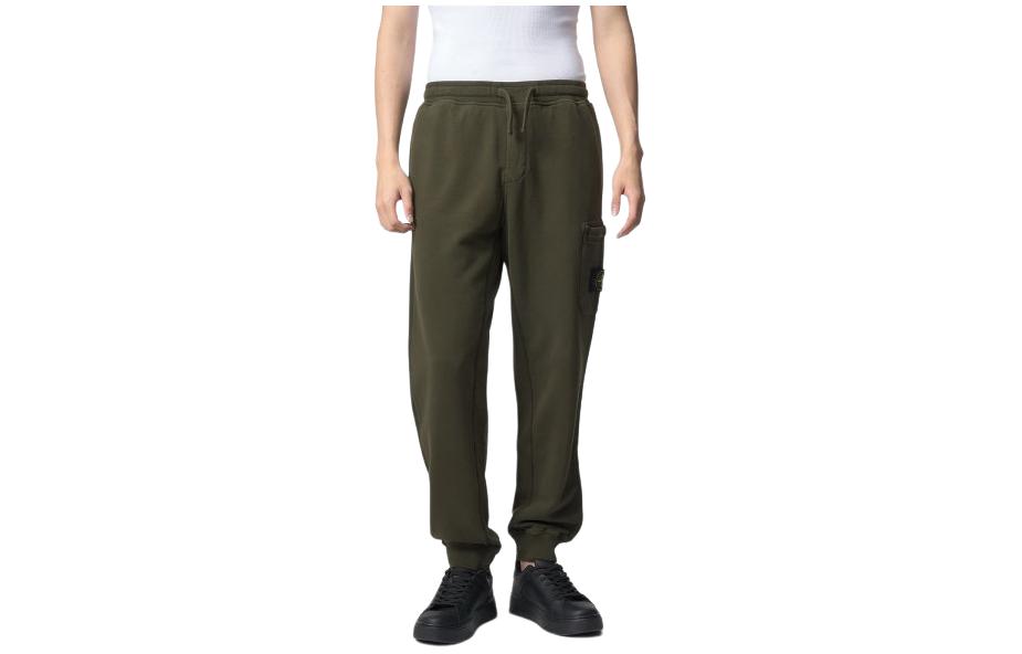 Stone Island  Military Green Jogger Pants Casual Drawstring Trousers. 791562620-V0058