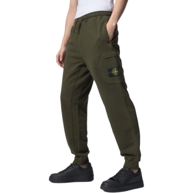 Stone Island  Military Green Jogger Pants Casual Drawstring Trousers. 791562620-V0058 圖 4