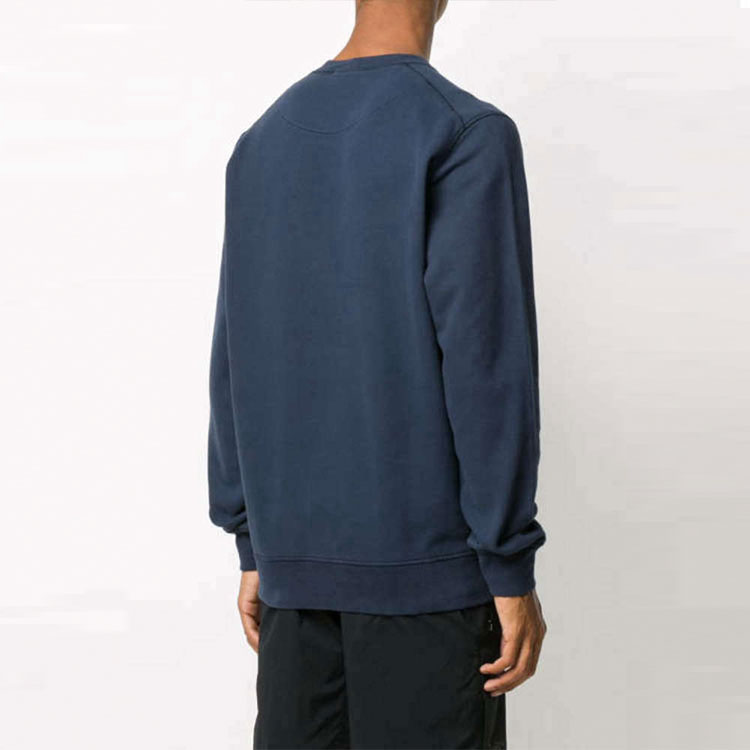 STONE ISLAND  Navy Blue Badge Logo Brushed Cotton Sweatshirt. 731563020-v0028 圖 5