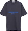 Buy Stone Island Camiseta Azul Marino Estampado Letras Manga Corta Fit Suelto. 8115207X4-V0126