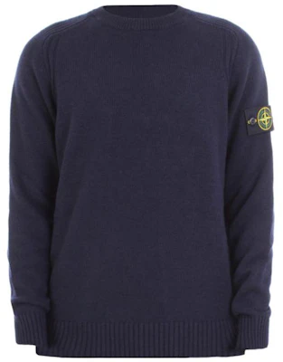 ストーンアイランド ネイビーブルー クルーネック プルオーバーニットセーター 7115552A3-V0020 Buy ストーンアイランド ネイビーブルー クルーネック プルオーバーニットセーター 7115552A3-V0020