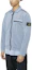 Lookbook Stone Island 輕藍色尼龍長袖外套附口袋與標誌 801511219-V0041