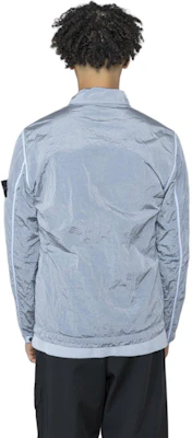 Stone Island 輕藍色尼龍長袖外套附口袋與標誌 801511219-V0041 Purchase Stone Island 輕藍色尼龍長袖外套附口袋與標誌 801511219-V0041