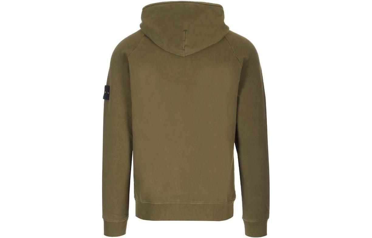STONE ISLAND  Olive Green Logo Patch Long Sleeve Hoodie. 791561252-V0058 圖 3