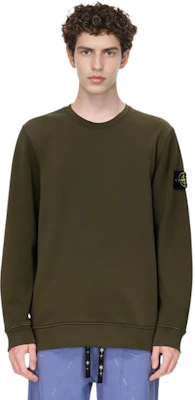 石頭島橄欖綠標誌印花長袖圓領衛衣 791562420V0058 Details for 石頭島橄欖綠標誌印花長袖圓領衛衣 791562420V0058