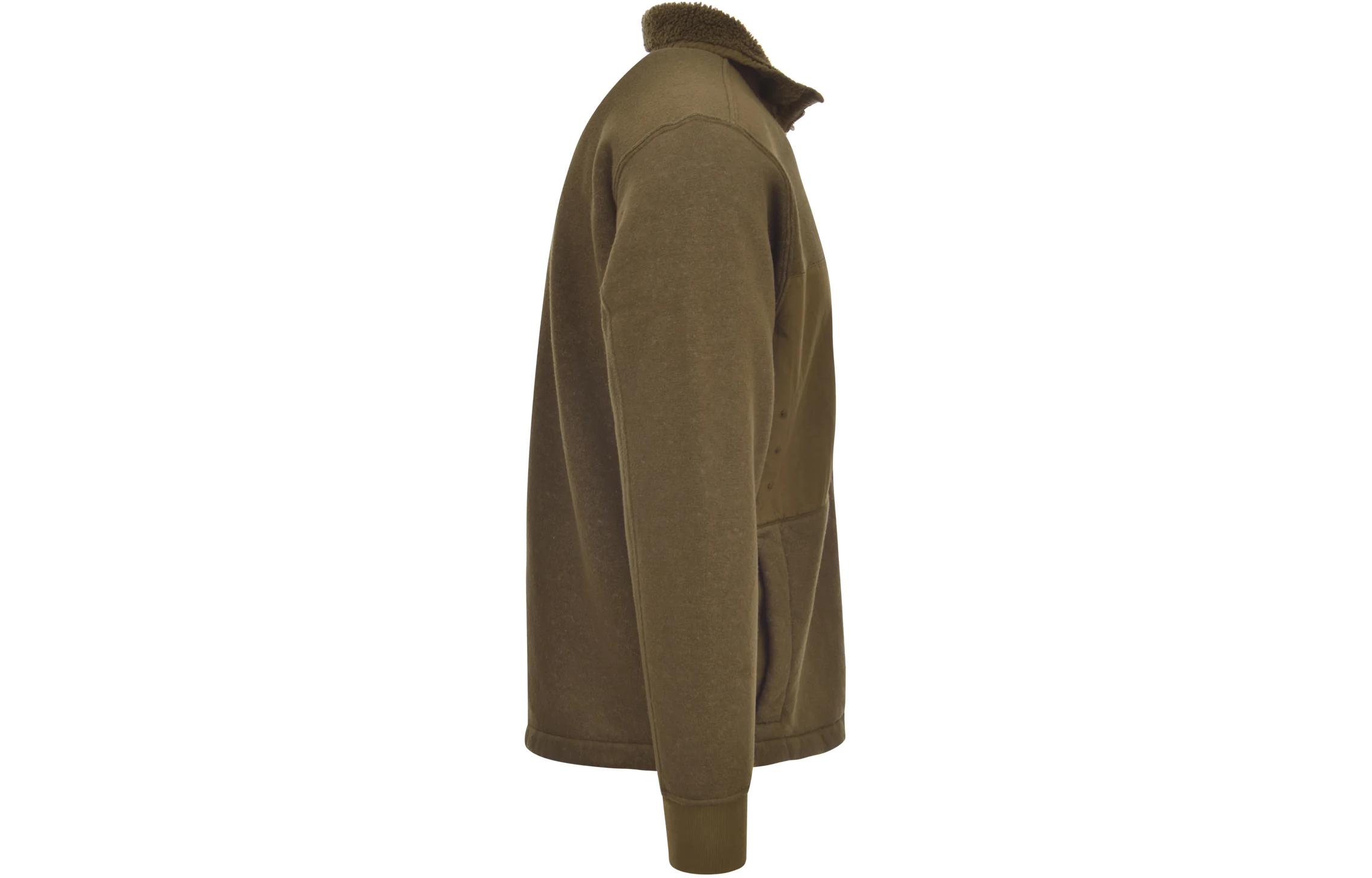 STONE ISLAND  Olive Zip-Up Jacket with Stand Collar 791567256-V0058 圖 5