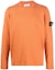 Buy STONE ISLAND 橙色長袖標誌印花圓領毛衣 8015532B9-V0013