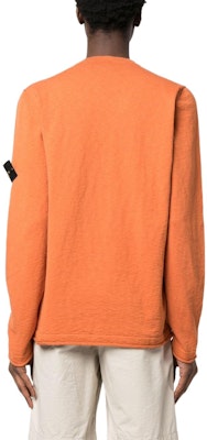 STONE ISLAND 橙色長袖標誌印花圓領毛衣 8015532B9-V0013 Shop STONE ISLAND 橙色長袖標誌印花圓領毛衣 8015532B9-V0013