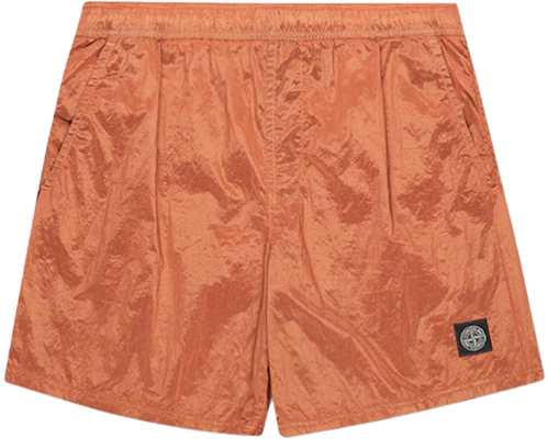 Stone Island Seluar Pendek Santai Nylon Cetak Logam Jingga. 7615b0943-v0032 Order Stone Island Seluar Pendek Santai Nylon Cetak Logam Jingga. 7615b0943-v0032