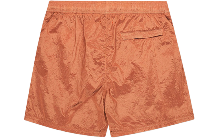 Lookbook Stone Island Seluar Pendek Santai Nylon Cetak Logam Jingga. 7615b0943-v0032