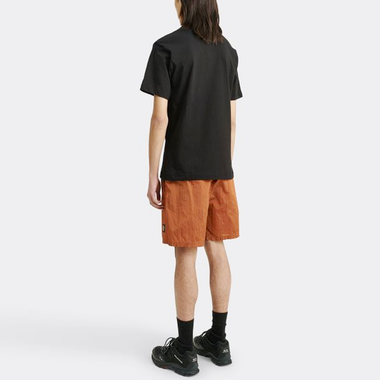 Sizing Stone Island Seluar Pendek Santai Nylon Cetak Logam Jingga. 7615b0943-v0032