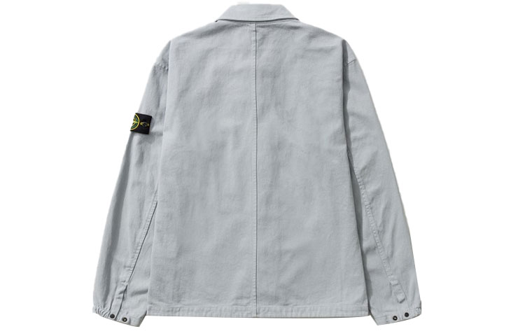 STONE ISLAND  Pearl Grey Pocket Collar Casual Jacket - Fall Collection. 751510704-V0061 圖 3