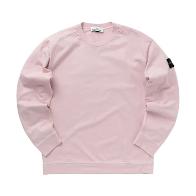 Stone Island Pink Crewneck Pullover Sweatshirt. 801563750-V0080