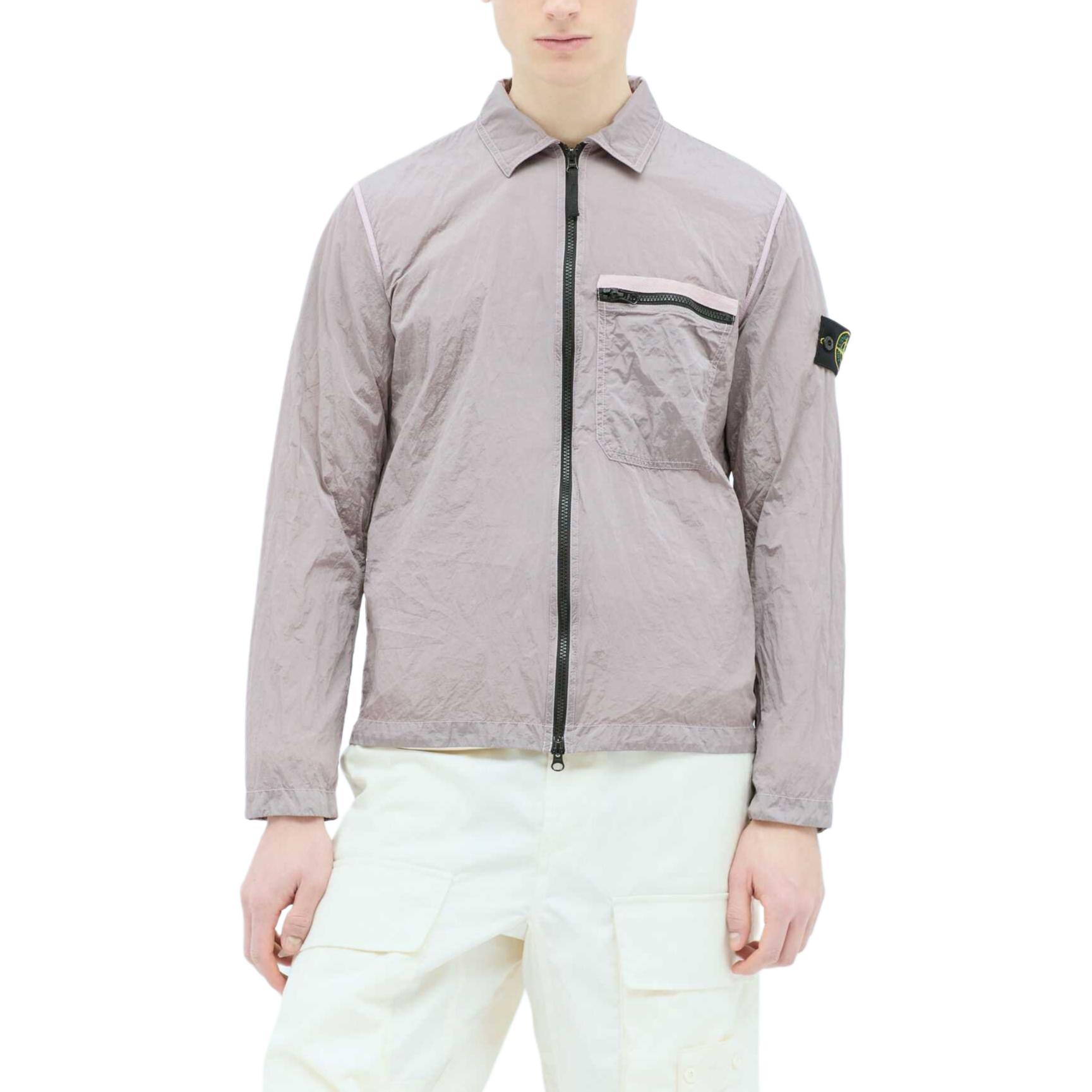 STONE ISLAND  Pink Logo Plain Long-Sleeve Pocket Jacket. 801511219-V0080 圖 4