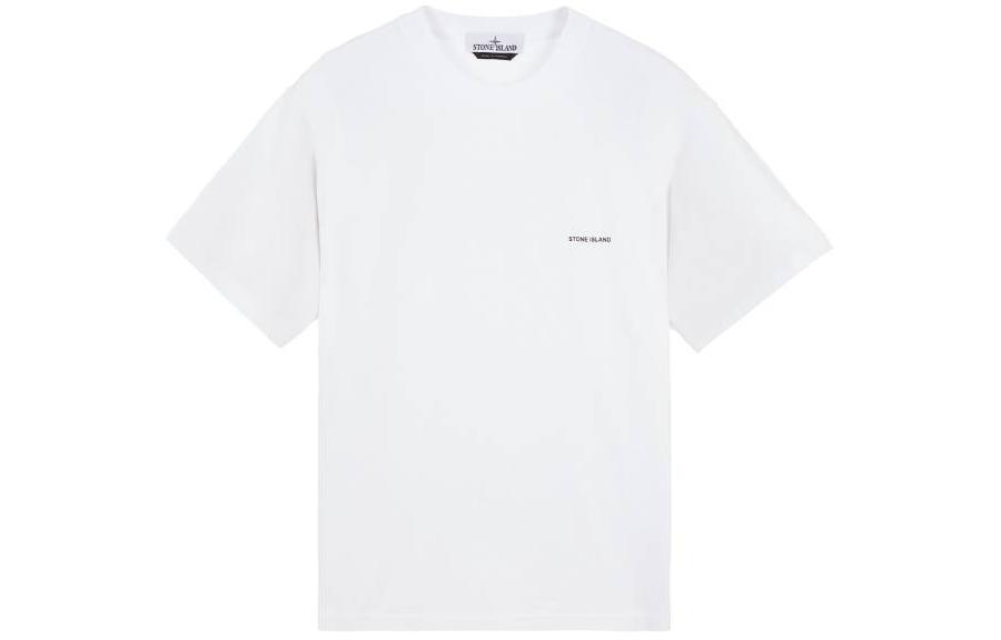 Order Stone Island  Plain Cotton Knit Short Sleeve T-Shirt White 801522379-V0001
