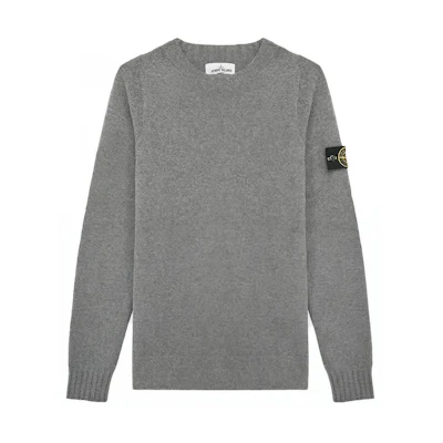 STONE ISLAND Pullover Knit Wool-Blend Sweater Grey - Urban Fall Fashion. 7315505A3-V0060