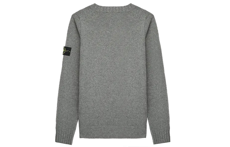STONE ISLAND  Pullover Knit Wool-Blend Sweater Grey - Urban Fall Fashion. 7315505A3-V0060 圖 3