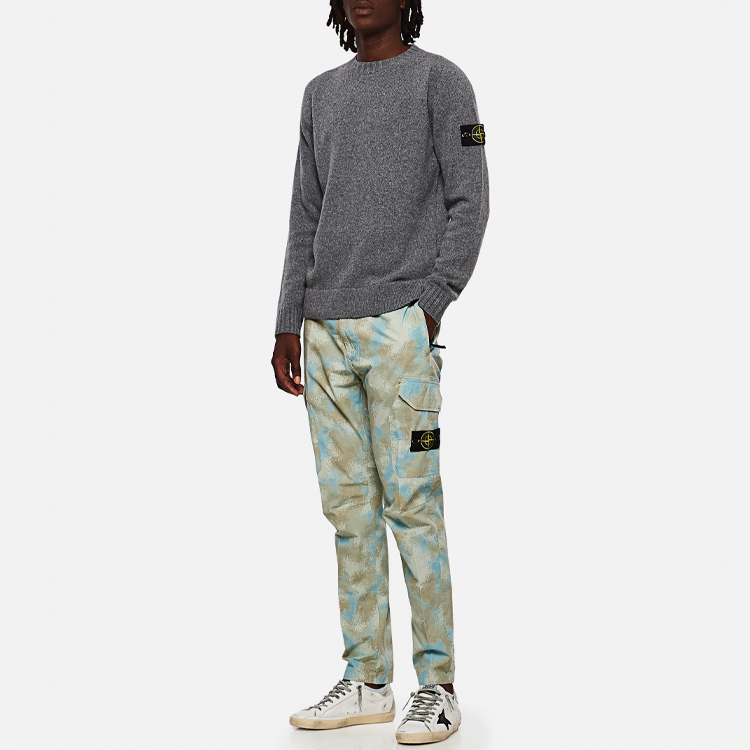 STONE ISLAND  Pullover Knit Wool-Blend Sweater Grey - Urban Fall Fashion. 7315505A3-V0060 圖 6