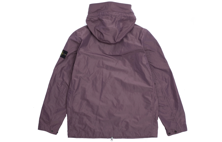 Stone Island  Purple Zip-Up Hoodie Jacket with Sleeve Patch. 741541122-V0011 圖 3