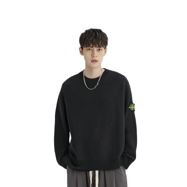 Stone Island  Retro Wool Long Sleeve Sweater Black 7315552A3-V0029 圖 6