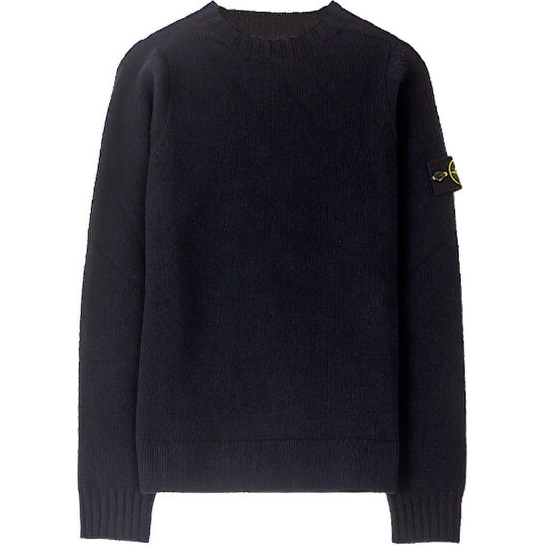 Stone Island  Slim-Fit Crewneck Sweater Navy Blue 7315505A3-V0020