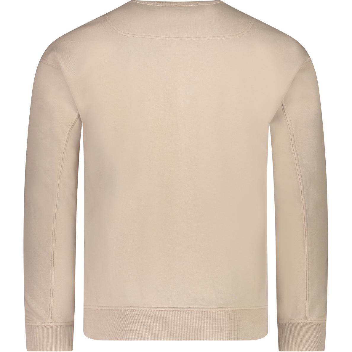 Stone Island  Slim Fit Crewneck Sweatshirt Beige with Logo Embroidery. 781562951-V0092 圖 3