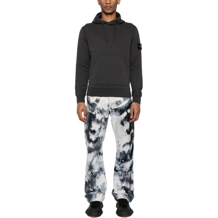 STONE ISLAND  Slim Fit Hooded Long Sleeve Sweatshirt Dark Grey. 801564151-V0065 圖 5